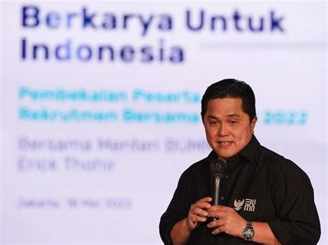 Kans Jadi Cawapres Besar Erick Thohir Punya Pengalaman Teknokratik Dan