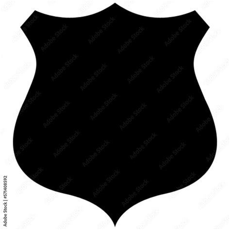 Police Badge Vector Icon Symbol Logo Clipart Isolated Vector