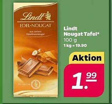 Lindt Nougat Tafel Angebot Bei Netto