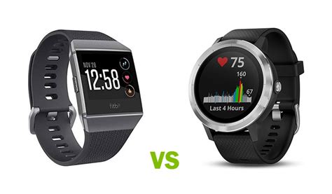 Fitbit Ionic GPS Smartwatch vs. Garmin Vivoactive 3 GPS Smartwatch ...