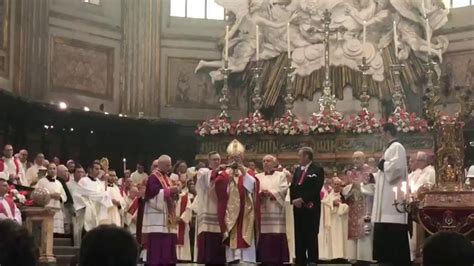 Malore Per Il Cardinale Sepe Durante Il Miracolo Di San Gennaro