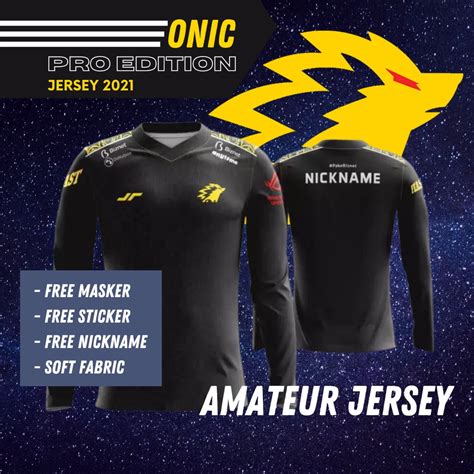 Jual Jersey Onic Esport Hitam Lengan Panjang Shopee Indonesia