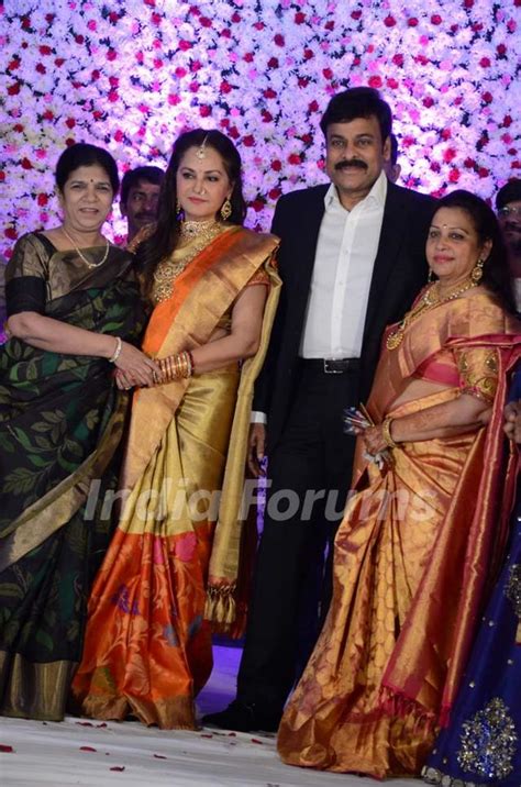 Chiranjeevi At Jaya Pradas Sons Wedding Photo