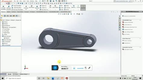 Connecting Rod Model In Solidworks Youtube