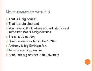 adjectives big large great pptx