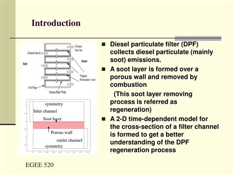 Ppt A 2 D Diesel Particulate Filter Regeneration Model Powerpoint