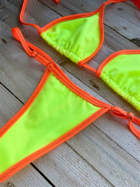 Strings Bikini Maillots De Bain Maillot De Bain Sexy Bikini Etsy