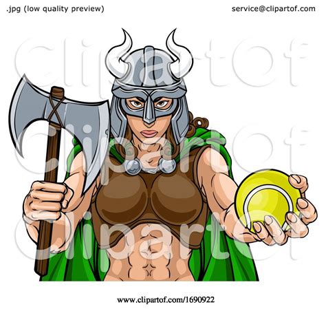 Viking Female Gladiator Tennis Warrior Woman By Atstockillustration 1690922