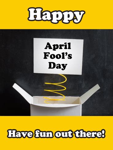 Pop Up Prank Happy April Fools Day Card Birthday Greeting Cards