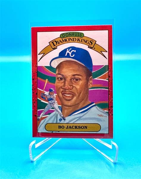 Bo Jacksondonruss Diamond Kings Error Card Misprint Lip Back