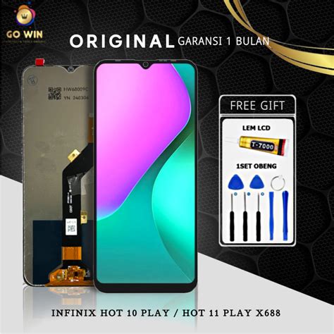 Jual ORIGINAL LCD INFINIX HOT 10 PLAY HOT 11 PLAY X688 FULLSET