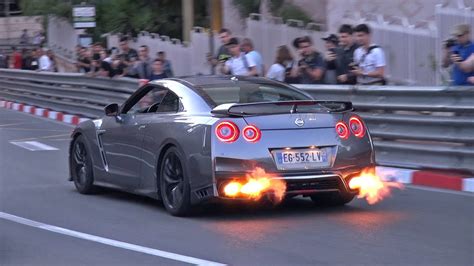 Best Of Nissan Gt R R35 In Monaco 🔥 Accelerations And Flames Youtube