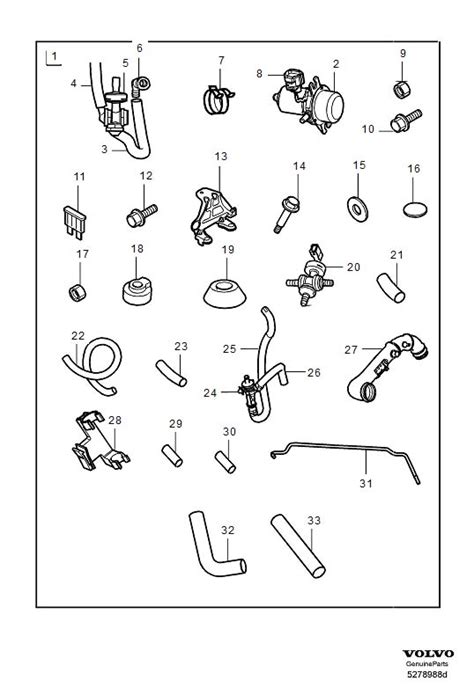 1999 Volvo V70 XC Bracket DELPHI Kits LEAR Vacuum Pump With