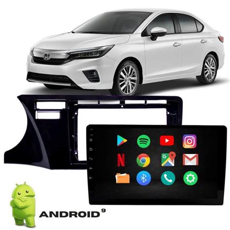 Kit Central Multimidia Android Kronos Moldura Honda New City