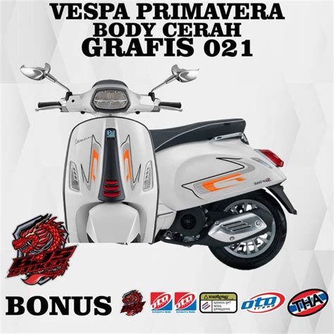 Jual Stiker Striping Transparan Uv Vespa 150 Sprint Primavera Grafis