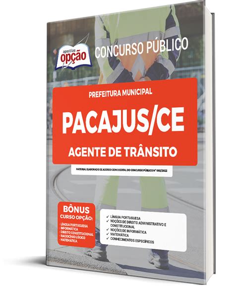 Apostila Prefeitura de Pacajus CE Agente de Trânsito