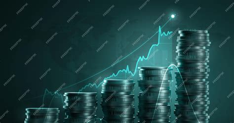 premium photo money growth business graph economy finance stock