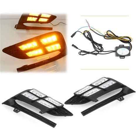 Luz Led Antiniebla Drl Luces De Circulaci N Diurna Para Chevy Cruze