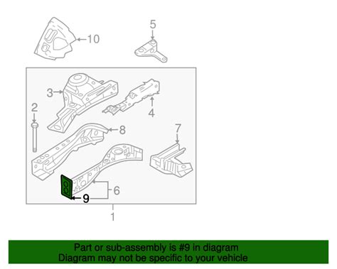 Genuine Oem Ford Bumper Impact Bar Bracket E Z B Aa Oem Ford