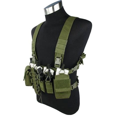 Colete Airsoft Chest Rig Verde Od Tmc Od Airsofts Brasil