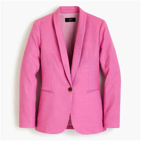 Lyst Jcrew Parke Blazer In Stretch Linen In Pink