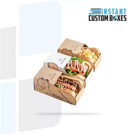 Custom Kraft Sandwich Boxes Instant Custom Boxes