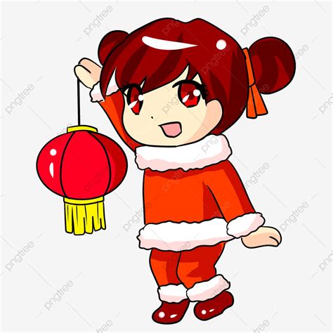 Creative Hand Painted Png Picture Red Hand Painted Take The Lantern