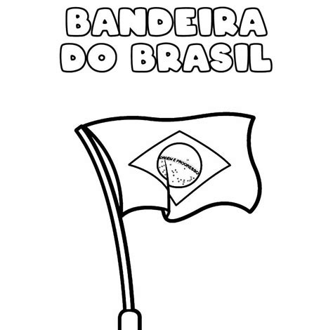 Bandeira Do Brasil Para Colorir