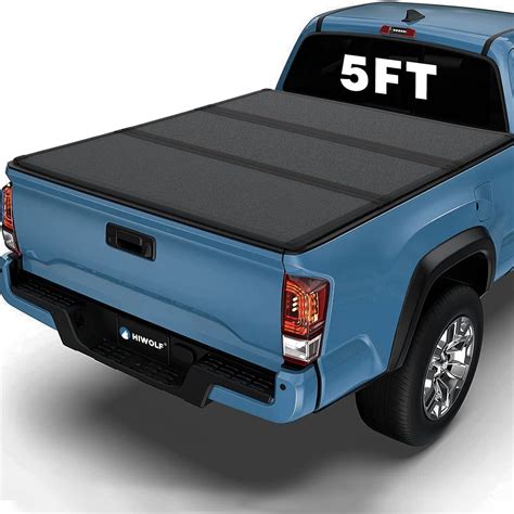 Hiwolf Frp Hard Tri Fold Truck Bed Tonneau Cover Fits 2016 2023 Tacoma 5ft Bed 60 5