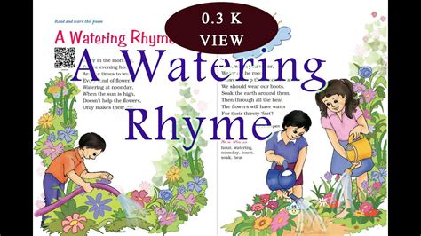 A Watering Rhyme NCERT Class 4 English YouTube