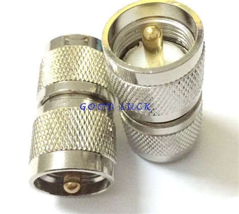 Pcs Uhf Pl Male To Uhf Pl Male Plug Rf Coaxial Adapter