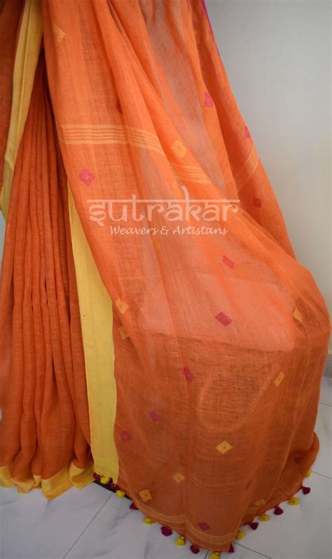 Linen Saree Sutrakaar Celebrating Handloom Sarees