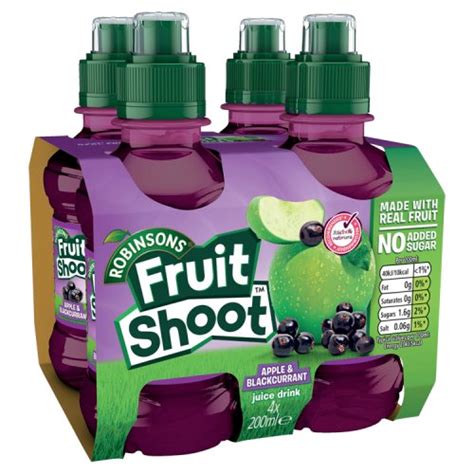 Robinsons Fruit Shoot Apple And Blackcurrant 4 Pack Little Taste Of Home