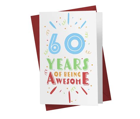 Buy Th Birthday Card For Him Her Th Anniversary Card For Dad Mom