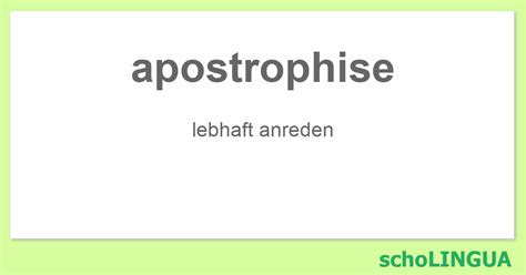 apostrophise - Konjugation des Verbs „apostrophise“ | schoLINGUA