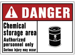 Cox Hardware And Lumber In X In Visual Poly Osha Danger Sign