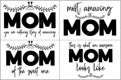 Premium Vector Mom Svg Bundle Or Mom Svg Cut Files