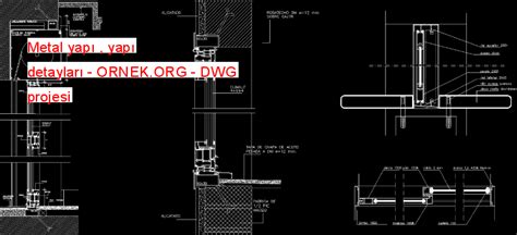 Proje Sitesi Metal yapı yapı detayları Autocad Projesi