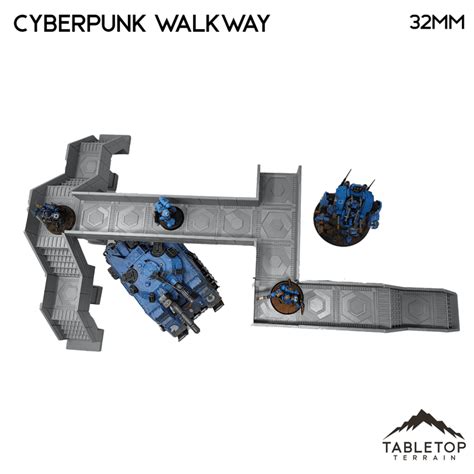 Cyberpunk Walkway Cyberpunk Terrain — Tabletop Terrain