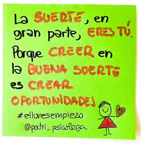 Creer En La Suerte Es Crear Oportunidades