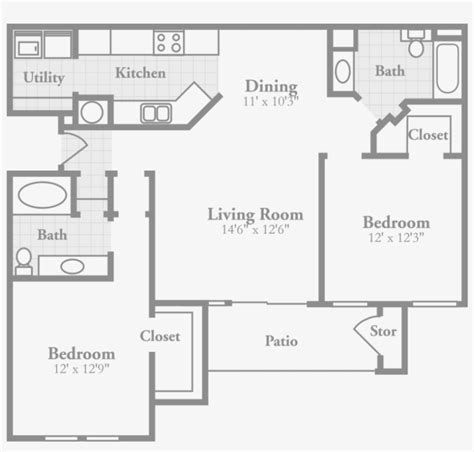 3 Bedroom Apartment Floor Plans With Dimensions | Viewfloor.co