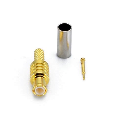 MCX Plug Connector Crimp Solder Attachment For RG178 RG316