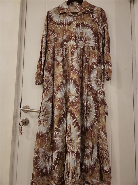 Home Dress Tie Dye Super Adem Busui Wudhu Friendly On Carousell