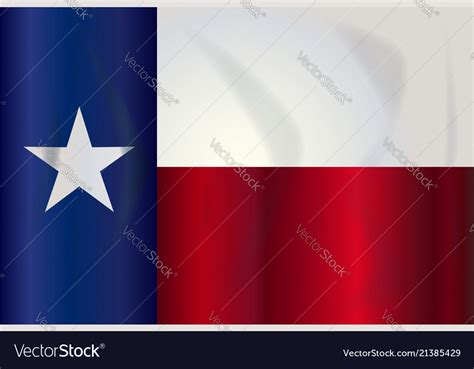 State Flag Of Texas Royalty Free Vector Image Vectorstock