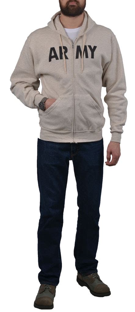 Толстовка армейская ARMY с молнией grey США, купить в Интернет-магазине ...