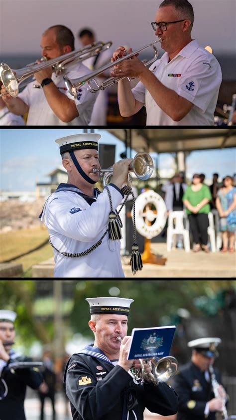 royal australian navy band abmusn brody manson plays bass guitar