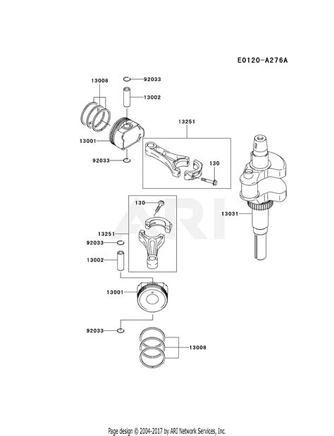 Kawasaki Fd731v Ds01 4 Stroke Engine Fd731v Parts Diagram For Piston Crankshaft