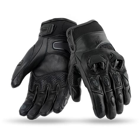 Gants Moto Cuir Naked Seventy N Ce Noir Gris Vente En Ligne