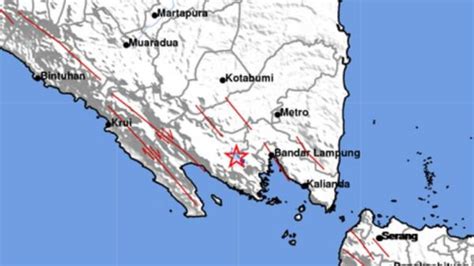 Gempa Terkini Magnitudo 2 7 Guncang Pesawaran Lampung