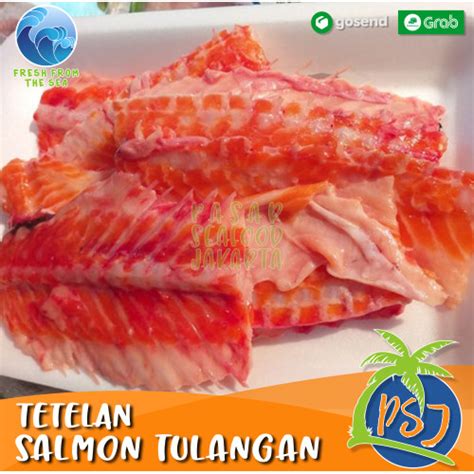 Jual Tetelan Tulang Salmon Tulangan Ikan Salmon Salmon Bone Gram